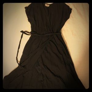 Cute black wrap dress